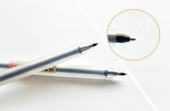 Muji 12-piece gel pen set with 0.5mm fine nibs displayed in packaging
