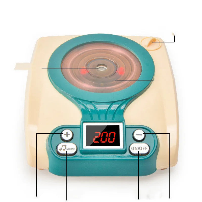 Plastic simulation induction cooker kitchen toy house for infant girls aged 0-3 years