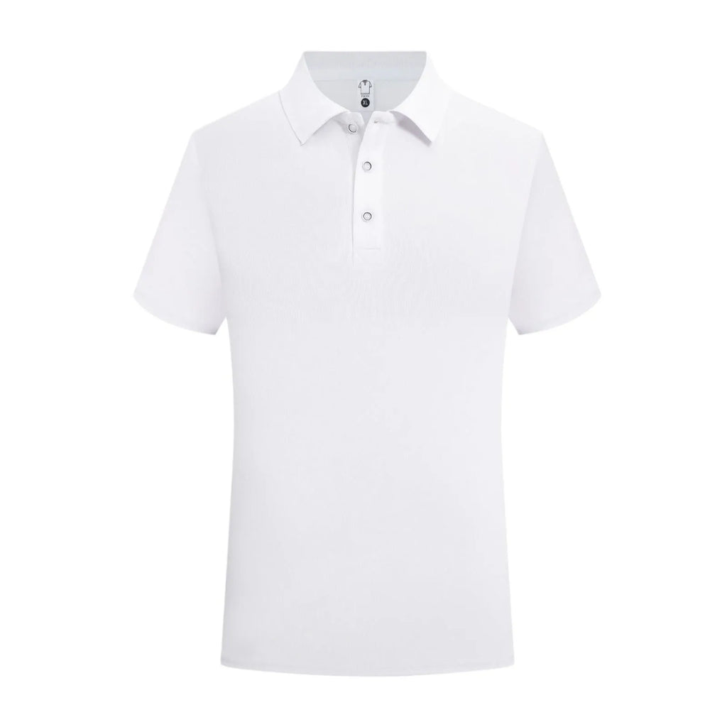 Straight-cut cotton pullover work shirt in multiple colour options with short sleeves