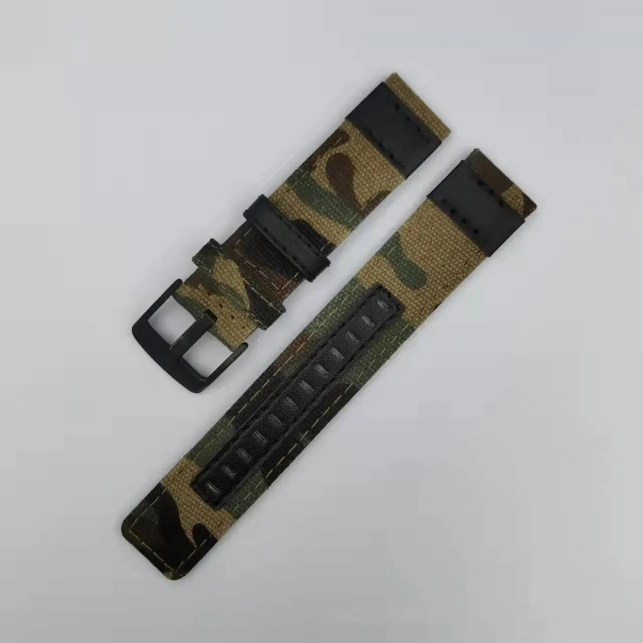 Oxford cloth canvas watch strap replacement band showing multiple colour options and size variations