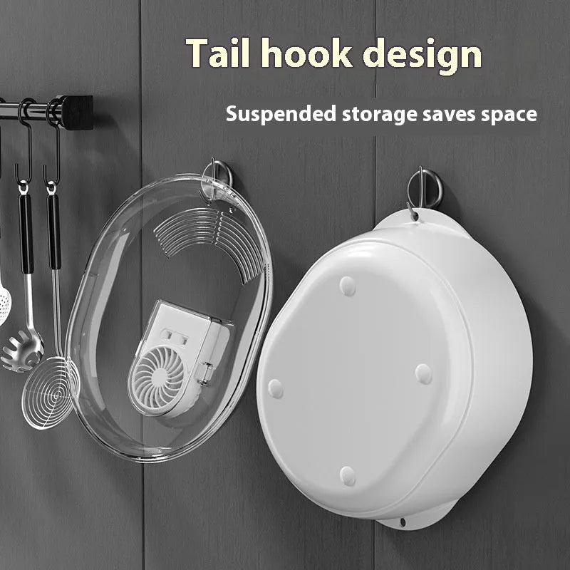 Aluminium household quick defrosting plate in modern simplicity style, shown with a USB cable.
