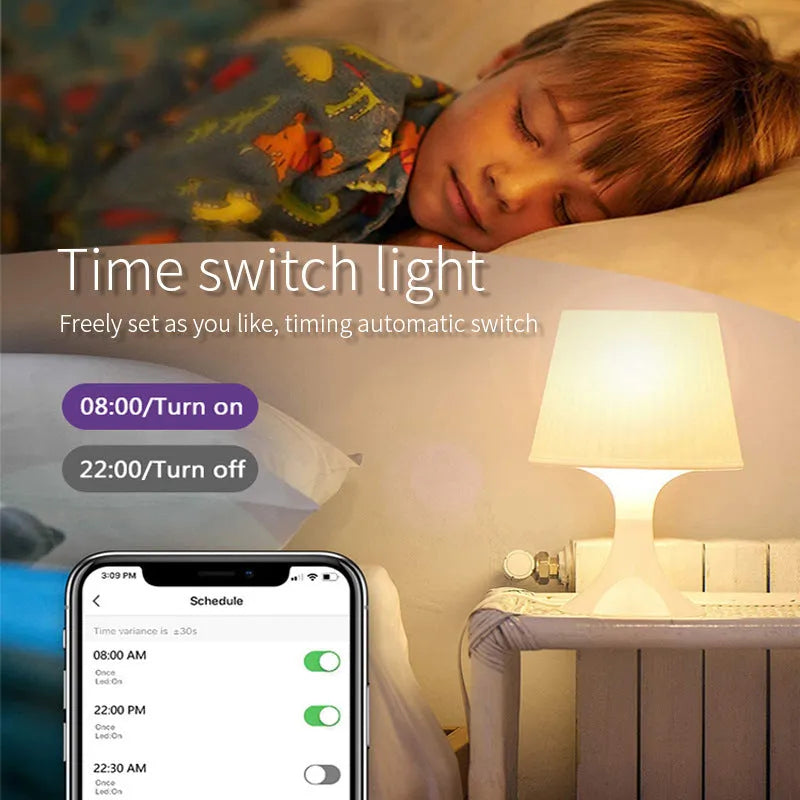 White GU10 smart LED spotlight with RGBCCT colour and wifi voice control