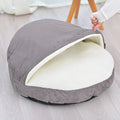 Brown and grey removable cloth dog kennel with washable cover in small and medium sizes