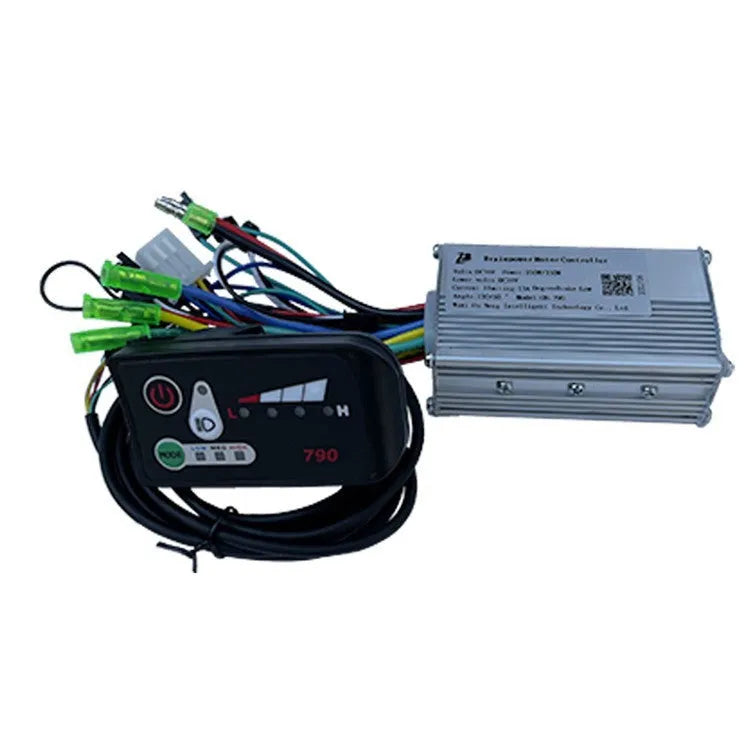 6-tube electric bicycle controller measuring 9x5x3cm for 24V 36V 48V systems up to 350W