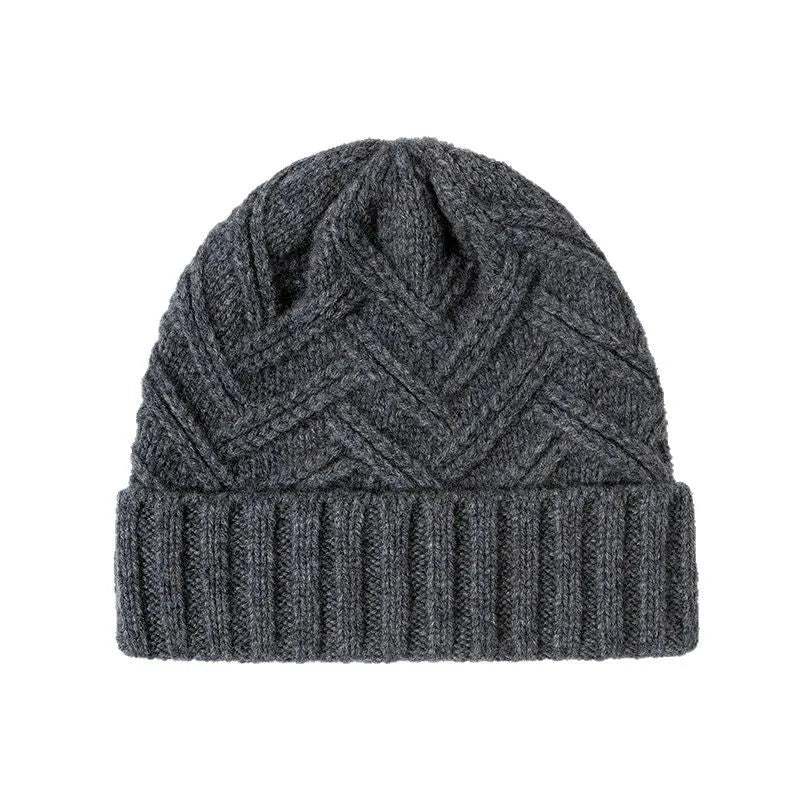 Wool knitted women's hat with dome crown design in multiple colour options