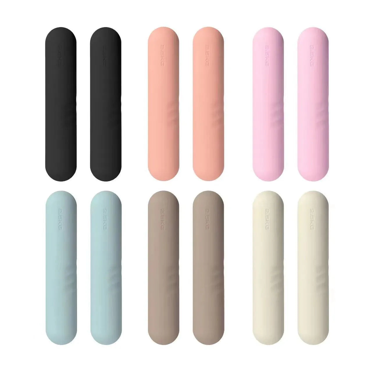 Silicone-edged hand-drawn dumbbell stick in various colours and weights for home fitness