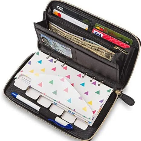 Anti-theft RFID blocking card holder in multiple colours with hidden security pocket
