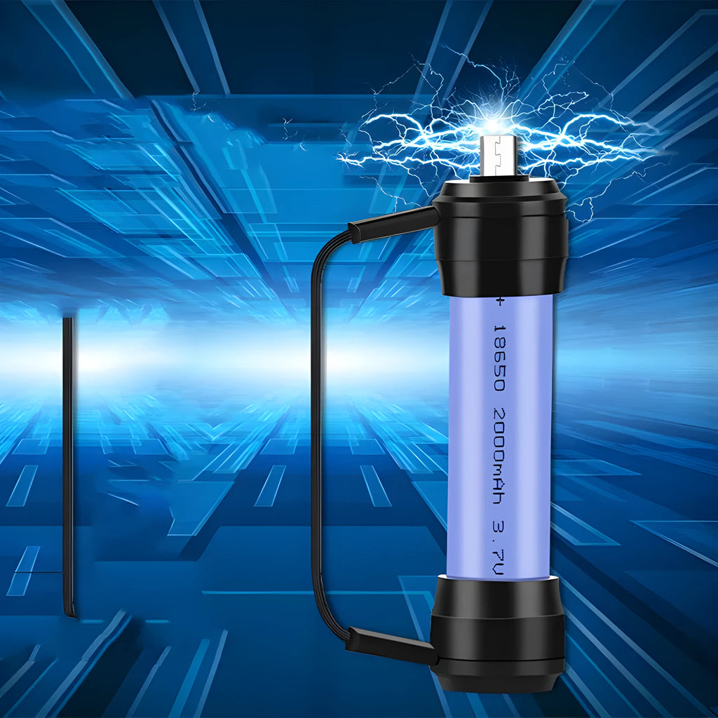 Mini portable keychain emergency charger for mobile phones with keychain loop