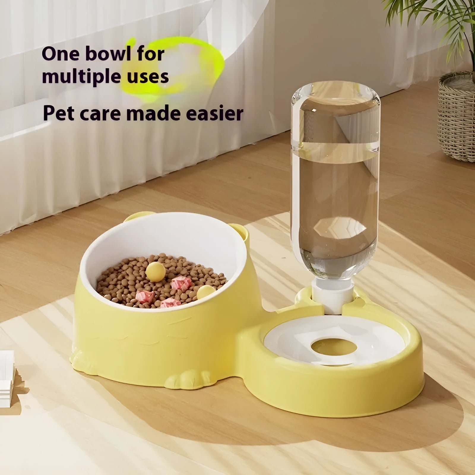 Double bowl automatic drinking pet fountain for cats in various colours
