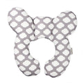 Cute cartoon print baby U-shape neck pillow 25x23cm with PP cotton filling for car seat travel