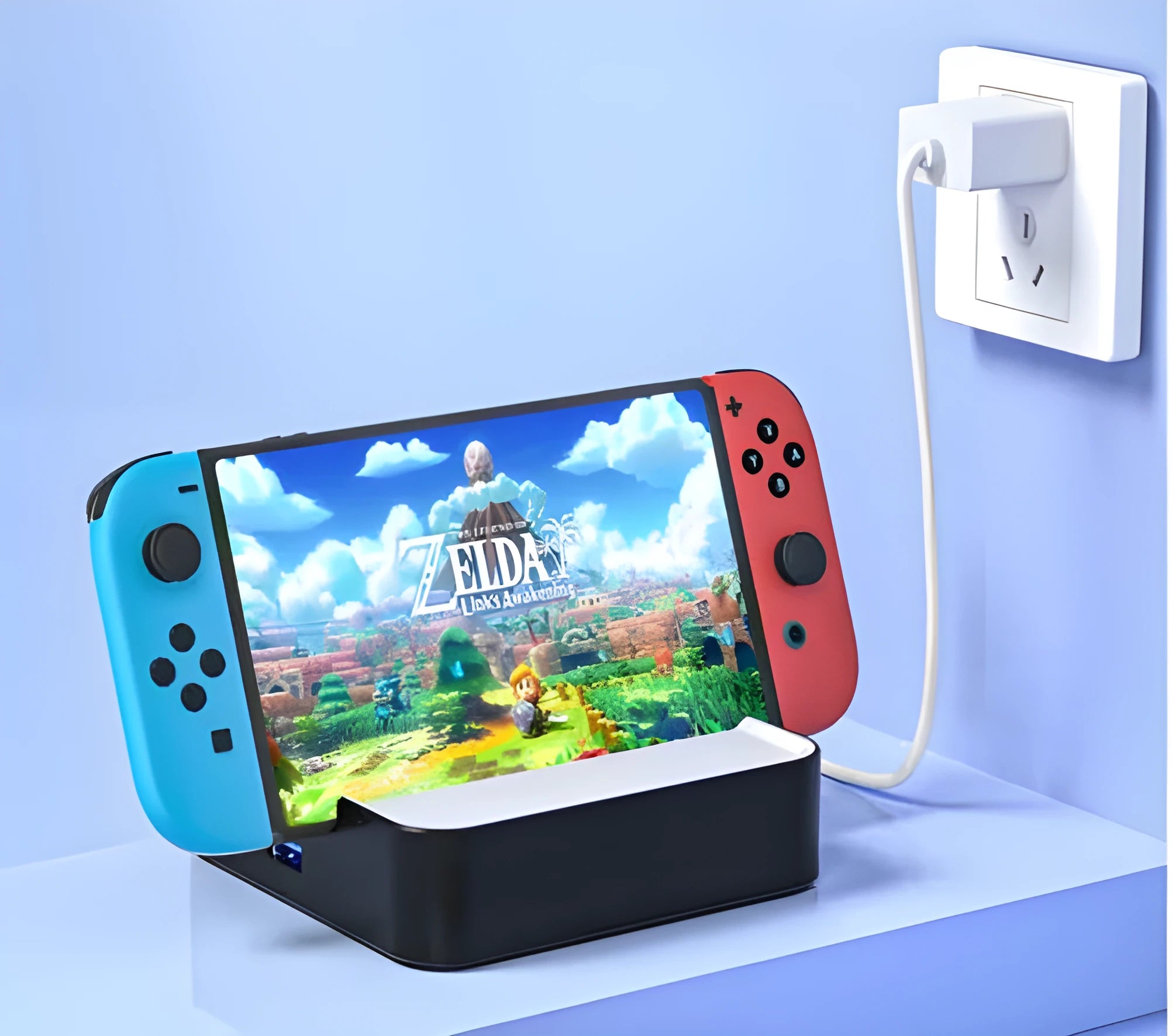 Compact aluminium game console adapter for 4K HD projection to a television.