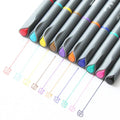 10-piece pack of 0.38mm hook line drawing pens for technical marking applications