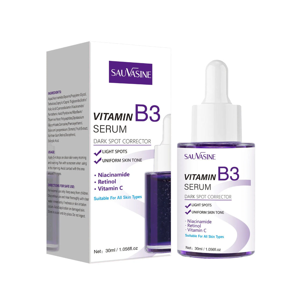 Vitamin B3 nourishing moisturising firming facial essence 30ml bottle for all skin types