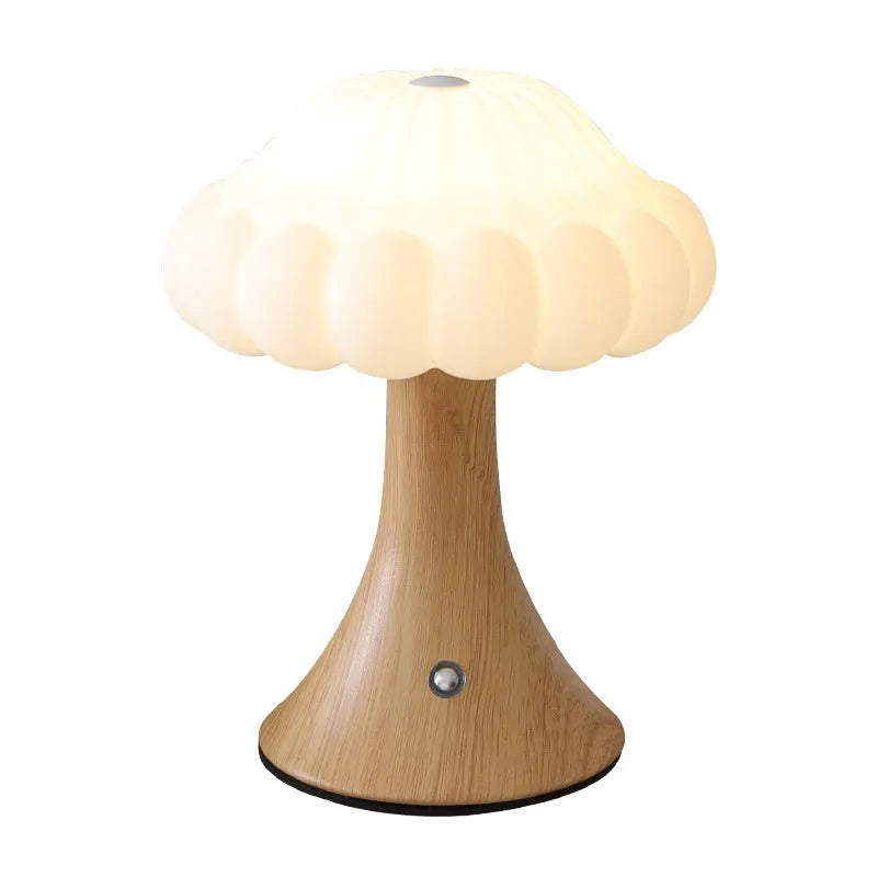 Mushroom-shaped touch control night lamp in various colours for decorative lighting