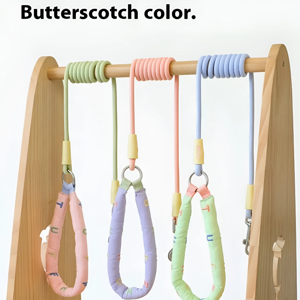 Polyester dog leash hand holding rope 150cm length in pink green purple raspberry powder colours