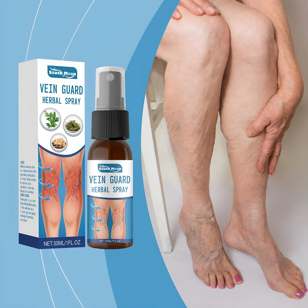 30 ml bottle of herbal body care spray with botanical ingredients.
