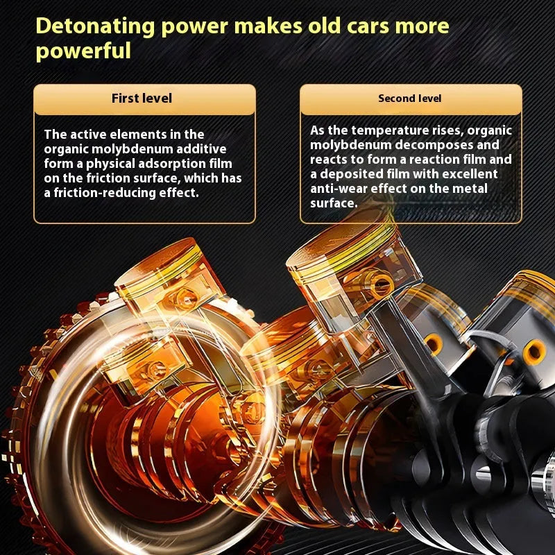 White-capped 60ml engine anti-wear protective agent oil additive bottle
