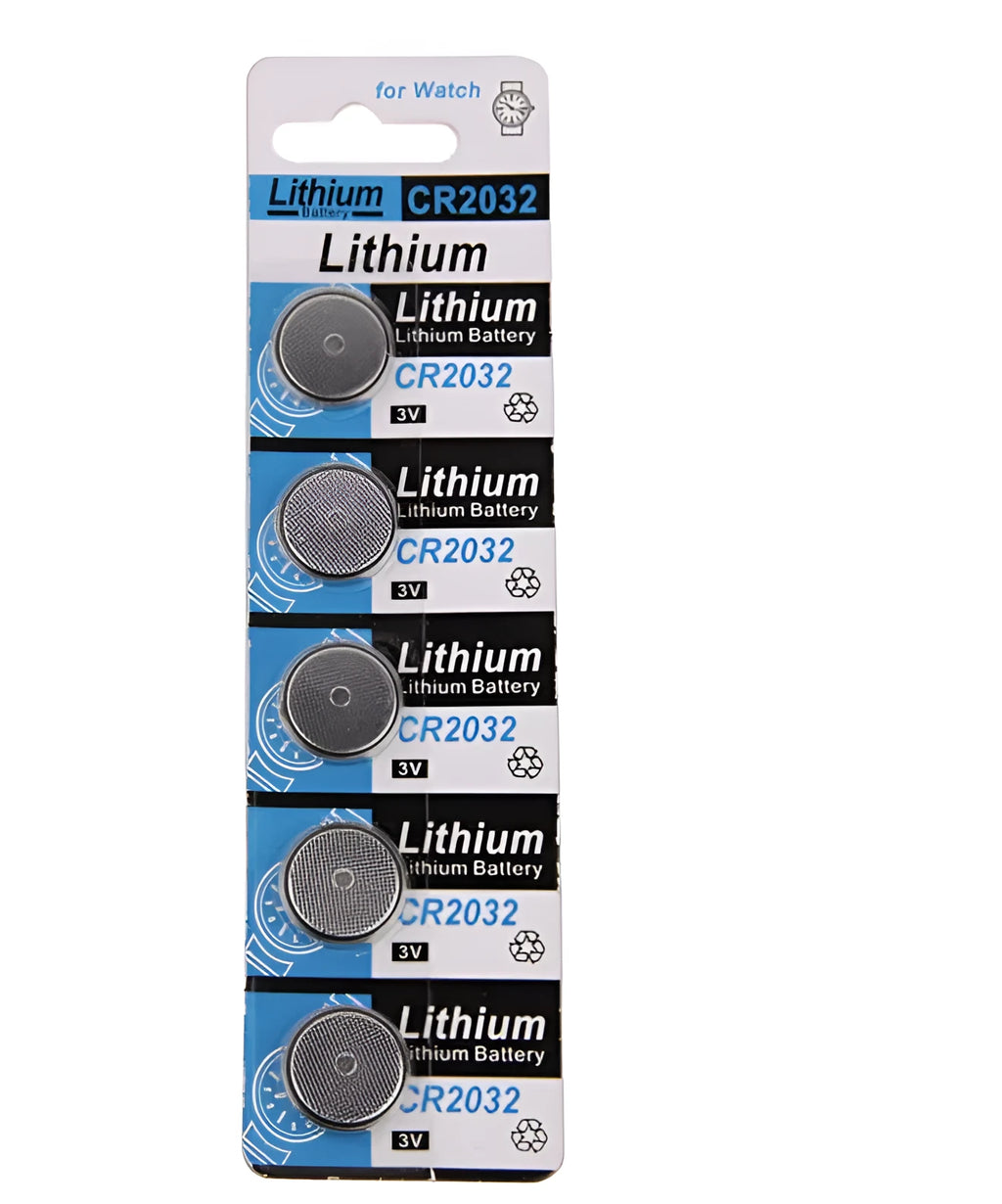 CR2032 lithium button battery pack of 5 capsules for electronic scales and remote controls
