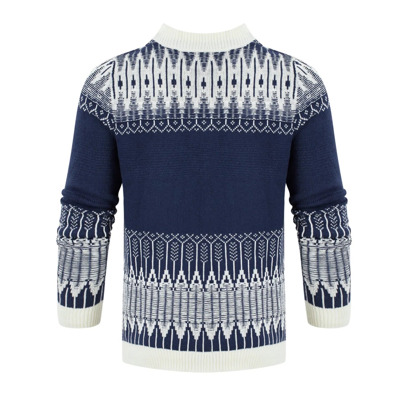 Men's knitted pullover sweater in long sleeve design for autumn and winter wear