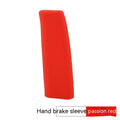 Silicone handbrake sleeve for cars in black, grey, beige, red, and blue colour options.