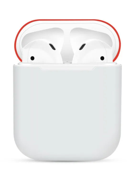 Silicone protective case for Apple AirPods charging box in split design with multiple colour options
