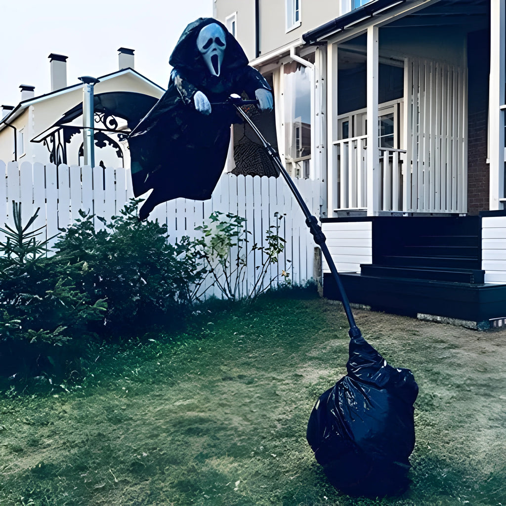 70x40cm plastic skeleton scarecrow Halloween decoration for indoor and outdoor use