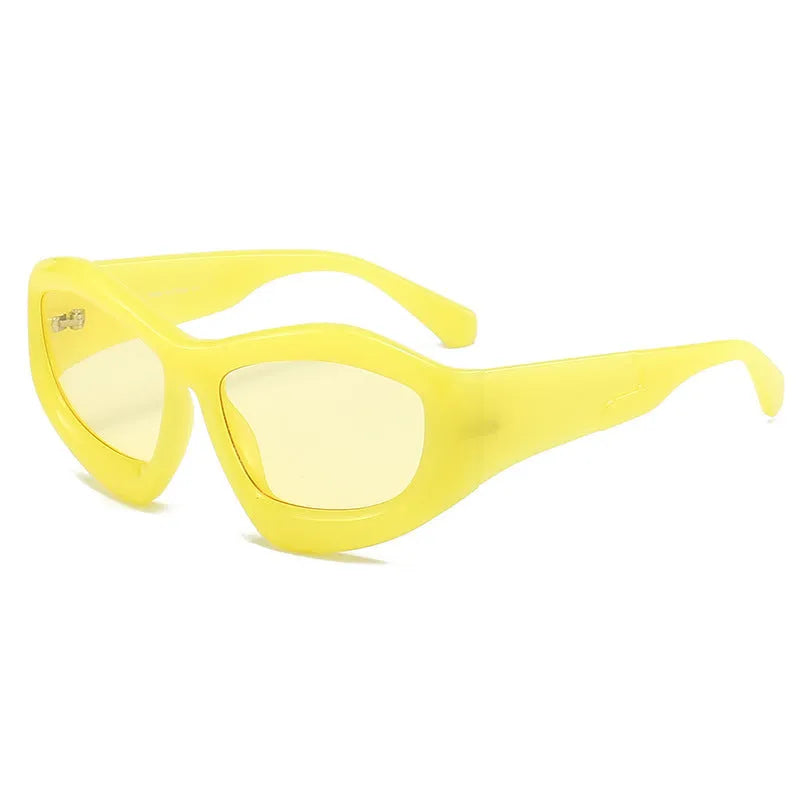 Concave shape bubble lens sunglasses for outdoor riding and cycling in multiple colour options