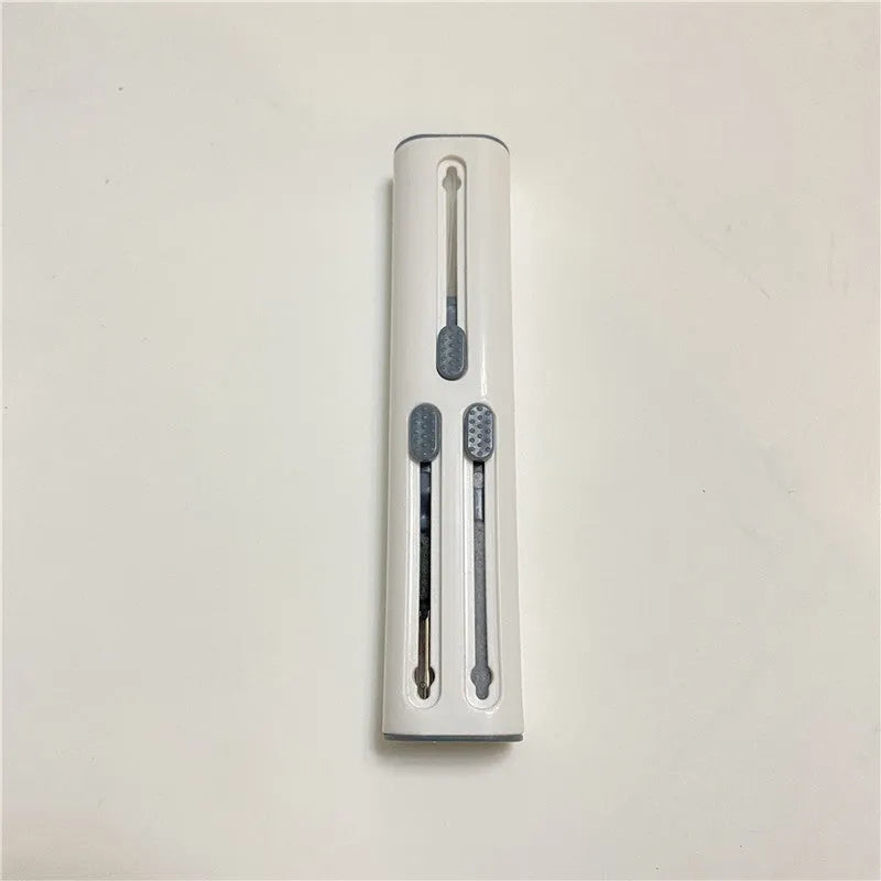 AirPods Pro cleaning kit with white and red 3-in-1 pen, showing brush, sponge, and metal nib heads.
