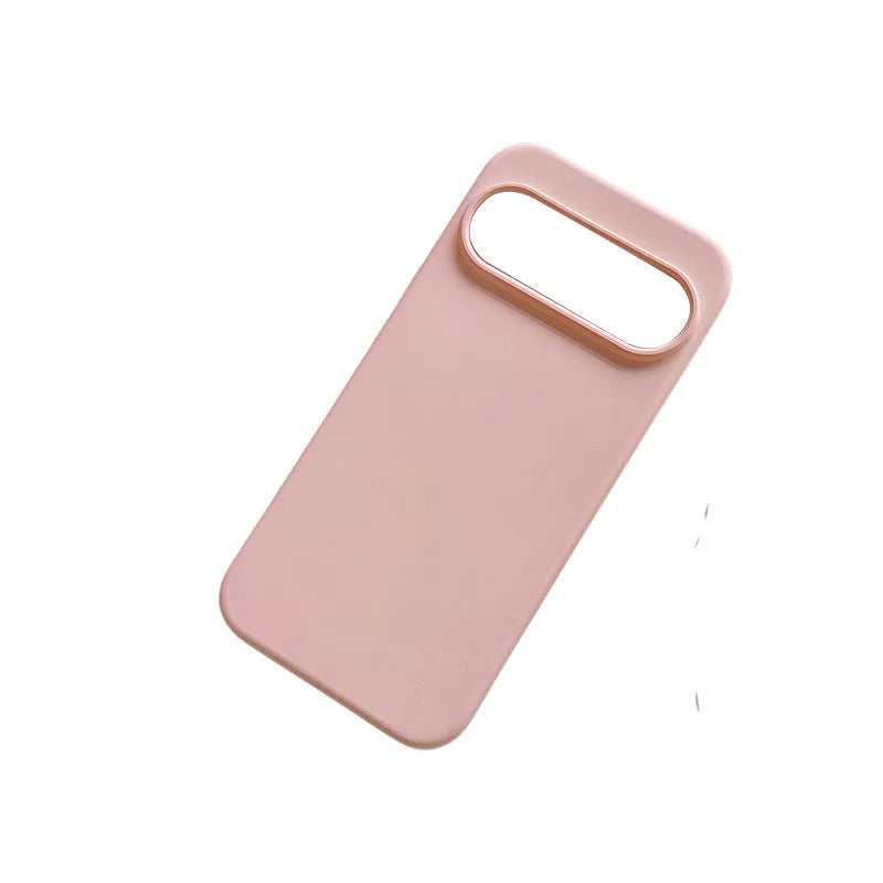 Rubik's Cube liquid silicone phone case for Google 10 Pro in black, showing all-inclusive fit and soft surface texture