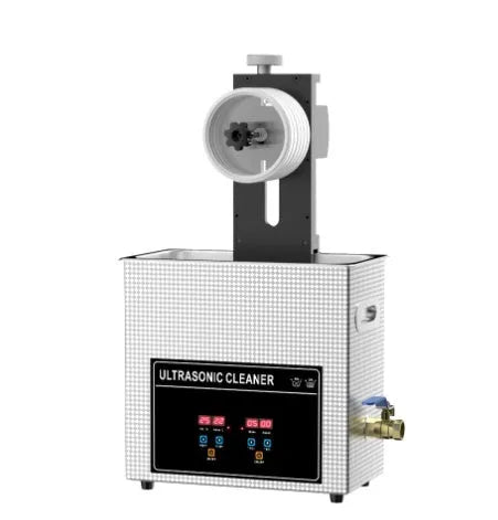 Single slot ultrasonic cleaning machine with temperature control display and included cleaning bracket