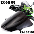 Blue and Brown replacement motorcycle windscreen for Kawasaki ZX-6R and ZX-10R models.