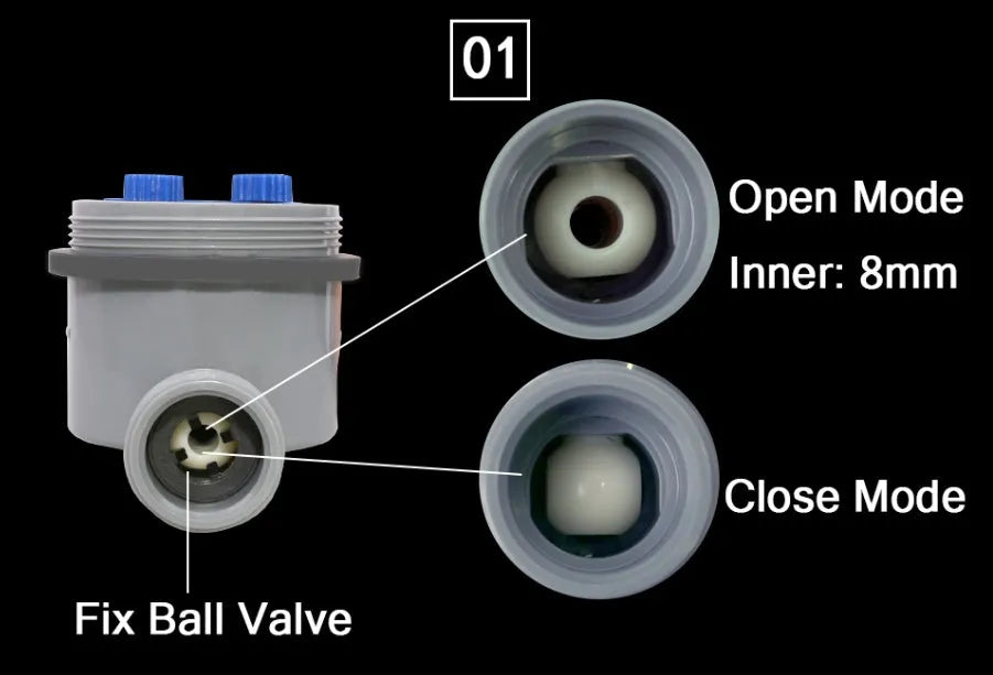 Automatic garden watering timer device with display and 3/4 inch hose connection