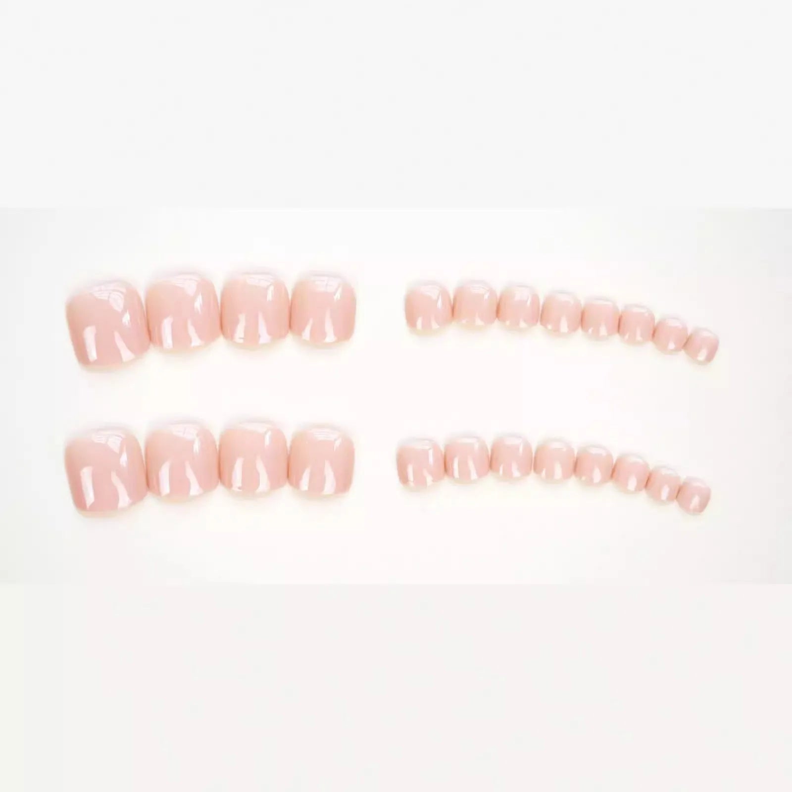 Skin tone J-52 personality design self-adhesive toenail stickers with glue.
