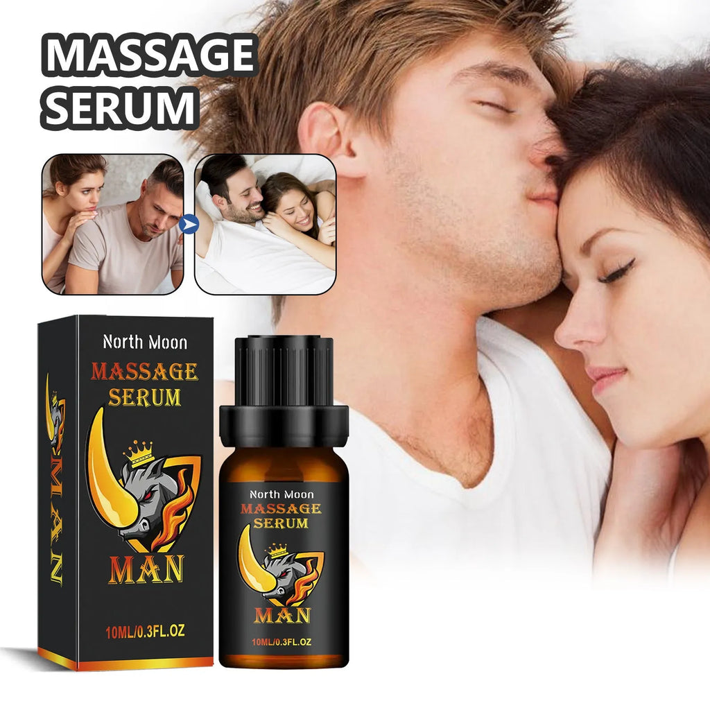 10ml men's essential oil bottle with ginger root oil, jojoba oil and vitamin E for massage