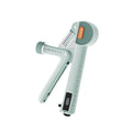 Adjustable spring hand grip strengthener in army green, dark black, or ivory white.