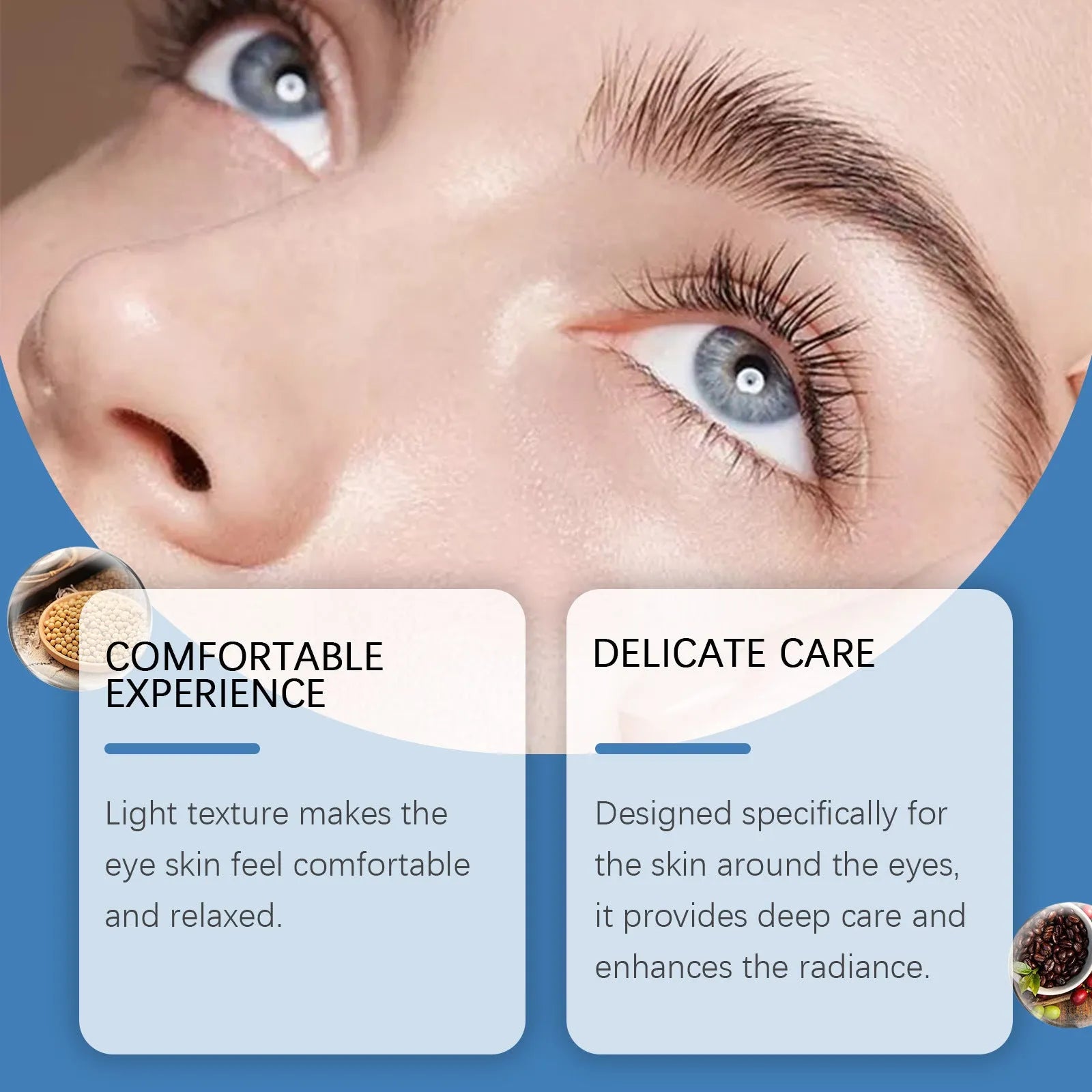 Viareline collagen firming eye cream in 15g tube for skin around eyes