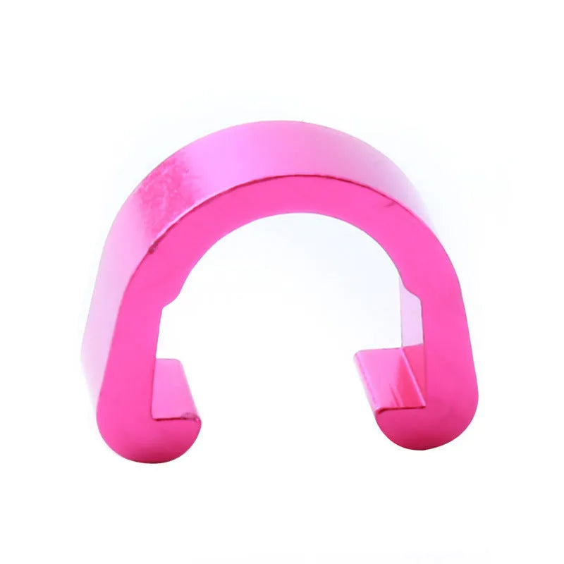 Aluminium alloy C-shaped buckle in multiple colours, dimensions 10.2mm by 13mm by 5mm.