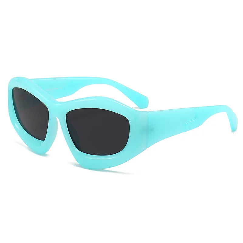 Concave shape bubble lens sunglasses for outdoor riding and cycling in multiple colour options