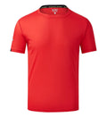 Men's solid colour short sleeve ice silk sport shirt shown in available colours on a neutral background