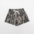 A pair of boys' straight-leg sports shorts in a polyester fabric, shown in one of six available colour variants.