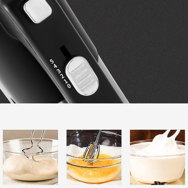 800W Electric Hand Mixer - 5-Speed Food Blender & Whisk with Twin Stainless Steel Beaters for Baking, Dough & Cream