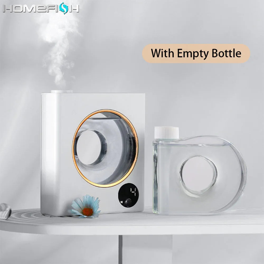 White wall mounted automatic aromatherapy sprayer with USB charging port.