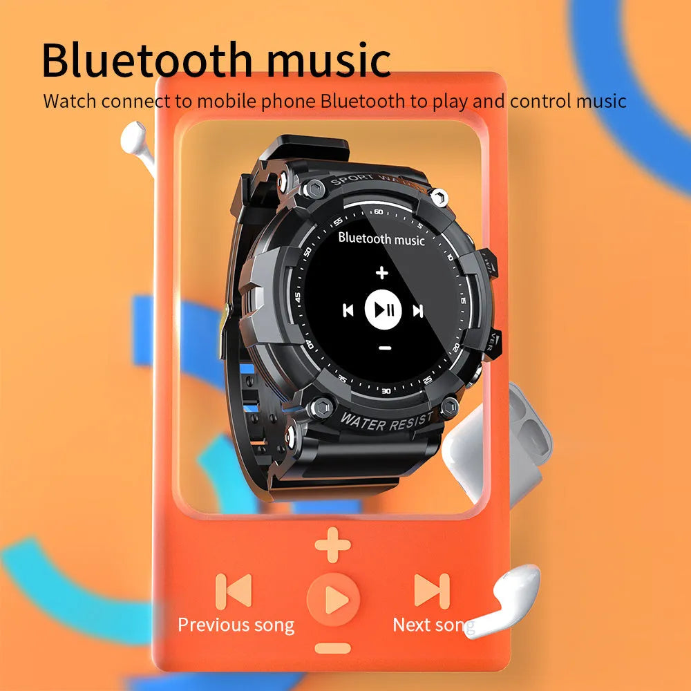 ATTACK 3 IP67 waterproof smartwatch with round colour screen and TPU strap