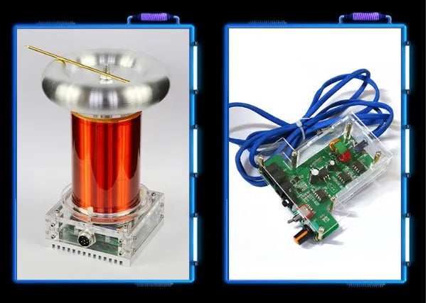 Tesla coil driver board and controller unit for generating musical lightning arcs