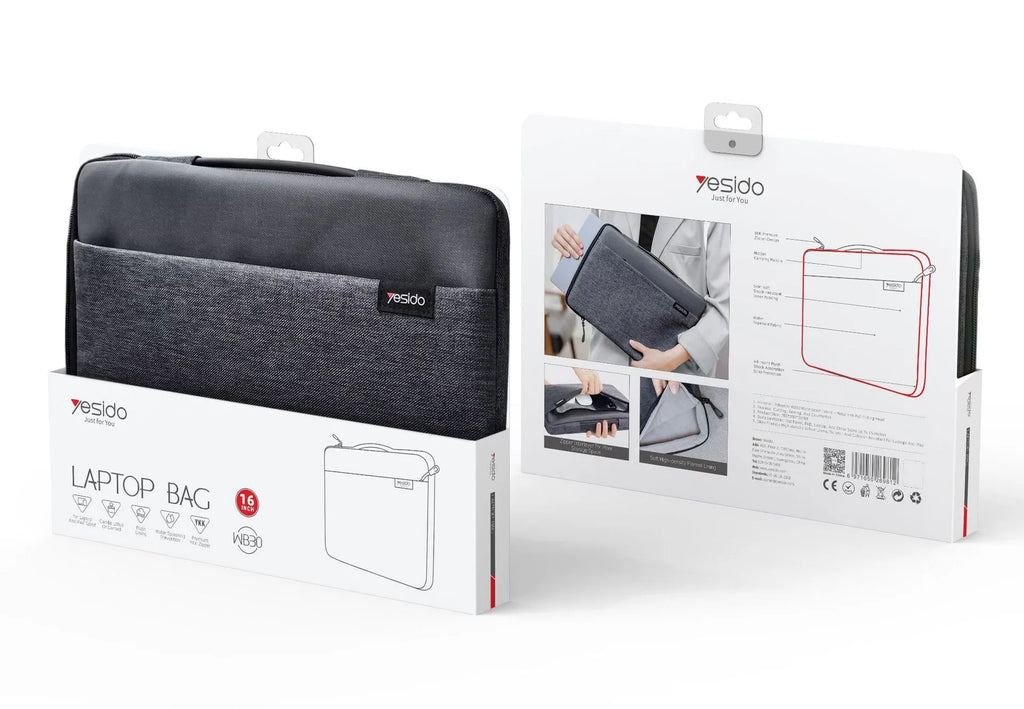 Solid colour polyester notebook computer bag liner with plush finish for 14 or 16 inch devices