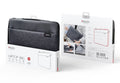 Solid colour polyester notebook computer bag liner with plush finish for 14 or 16 inch devices