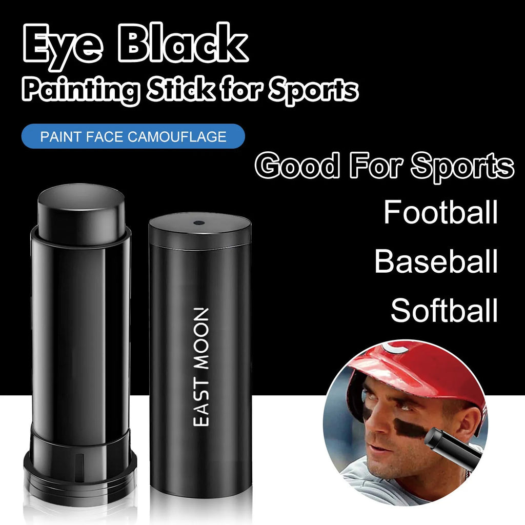 Sports eye black paint stick 15g in black for athletic marking with 8.6cm packaging