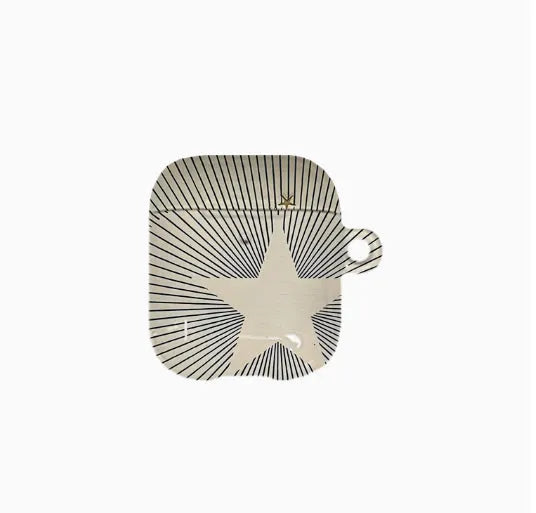 Line Art hard shell earphone protective cover for AirPods models including Pro and 4th generation