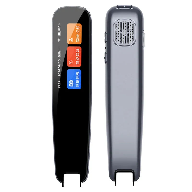 Universal offline scanning translation pen in dark grey or white with ABS construction and compact dimensions