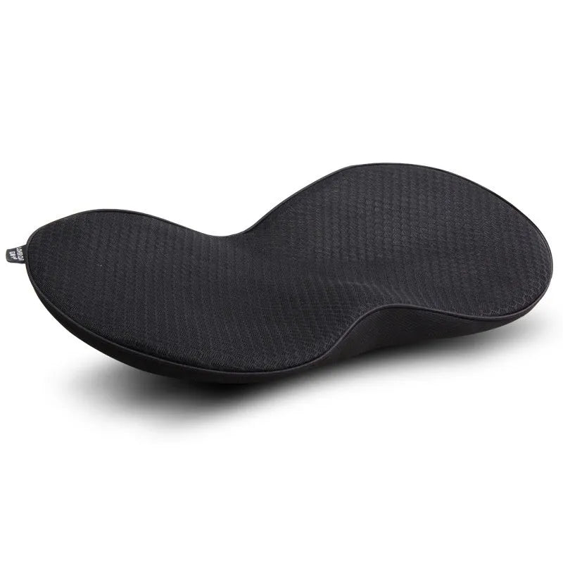 Memory foam car seat cushion in flat design showing colour options